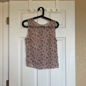 Flower see-through top